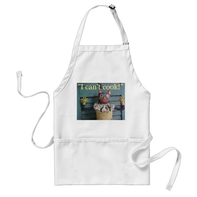 "I Can't Cook!" Standard Apron (Front)