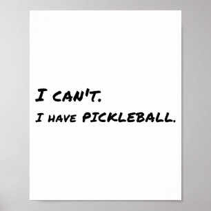 I Can't, Have Ckleball Poster