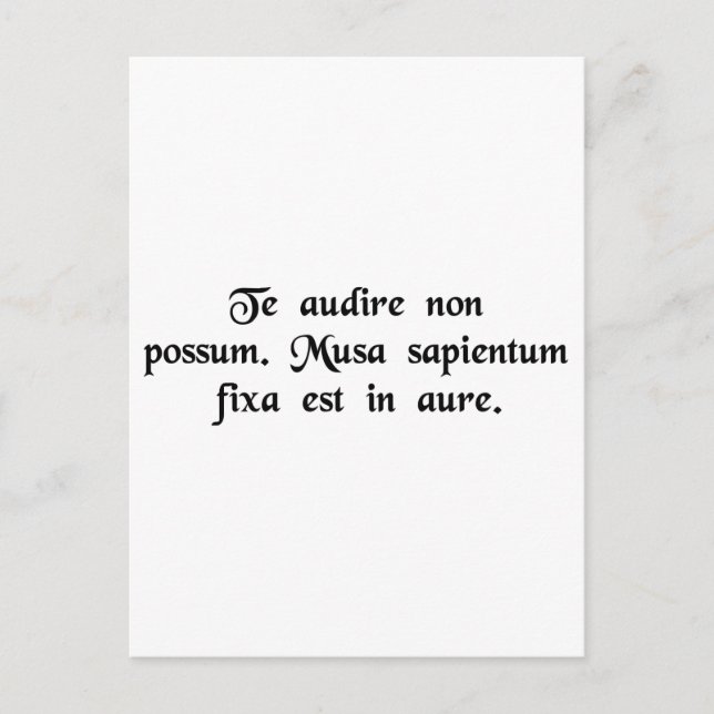 I can't hear you. I have a banana in my ear. Postcard (Front)