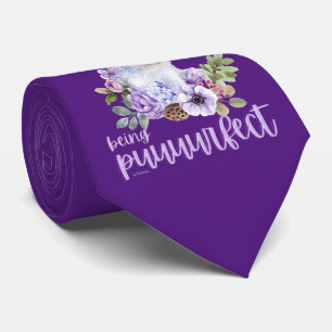 I CAN'T HELP BEING PUUURFECT funny cute cat gift   Tie