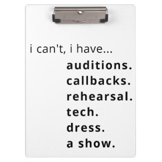 I can't, I have... clipboard