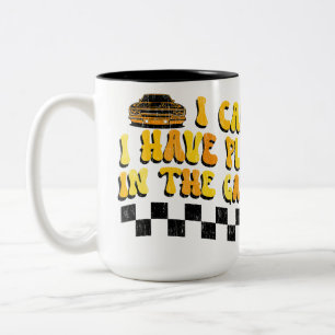 I Can't I Have Plans In The Garage Car Mechanic Two-Tone Coffee Mug
