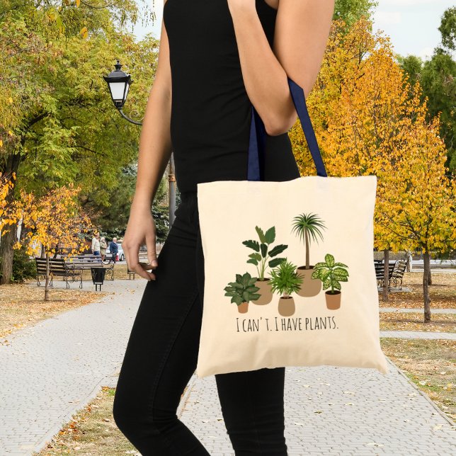 I Can't, I have Plants Funny Plants Lover Tote Bag (Creator Uploaded)