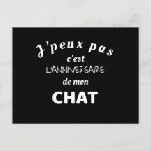 I can't it's my cat's birthday