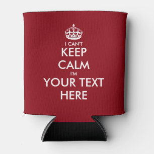 I can't keep calm bottle and can coolers