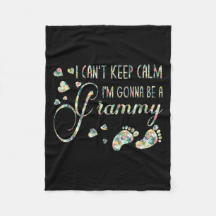 I Can't Keep Calm I'm Gonna Be A Grammy Fleece Blanket