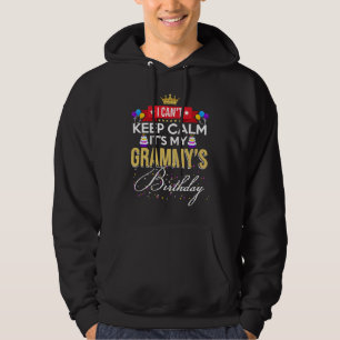 I Can't Keep Calm It's My Grammy Matching Family O Hoodie