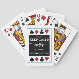 I Can't Keep Calm P-38 Lightning Playing Cards