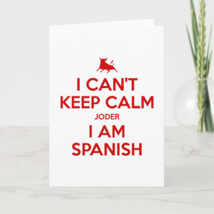 I Can't Keep Calm Thank You Card