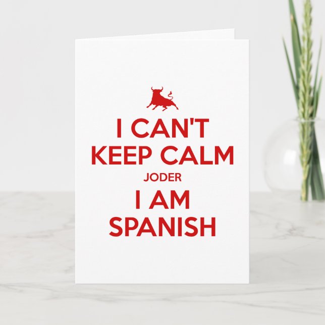 I Can't Keep Calm Thank You Card (Front)
