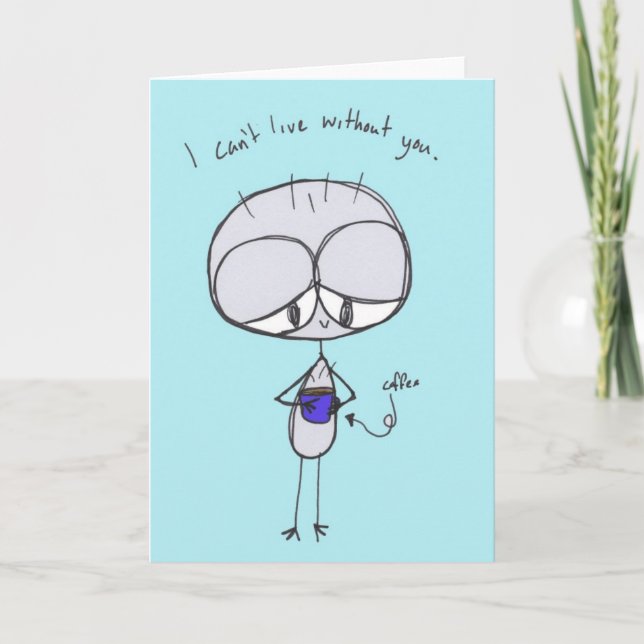 i can't live without you - note card (Front)