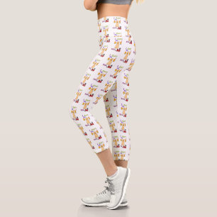 I Can't My Dog Said No Capri Leggings
