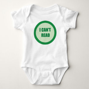 I Can't Read Baby Bodysuit