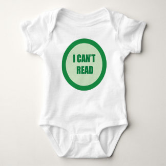 I Can't Read Baby Bodysuit