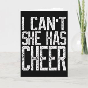 I Can't She Has Cheer - Cheerleading Mum Dad Gift Card