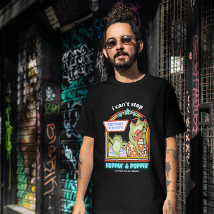 I Can't Stop Hoppin' & Popin' – Funny Retro Frog T-Shirt