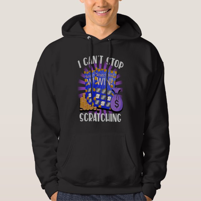 I Can't Stop Scratching Men Women  Bingo  3 Hoodie (Front)