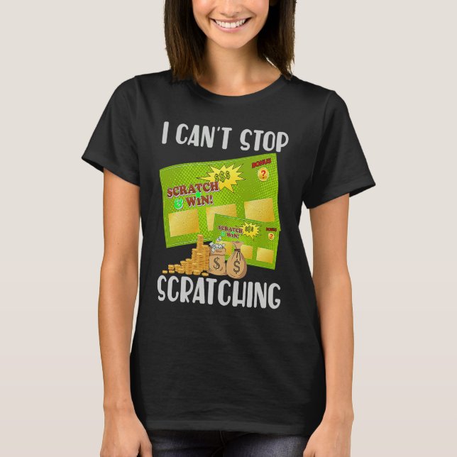 I Can't Stop Scratching Men Women  Bingo  5 T-Shirt (Front)