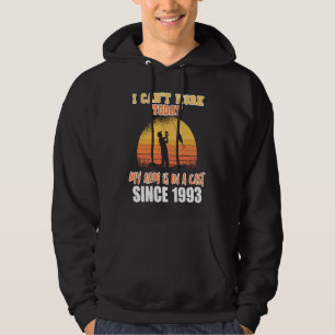 I can't work today my arm is in a cast since 1993 hoodie