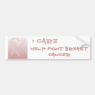 I Care -- Help Fight Breast Cancer Bumper Sticker