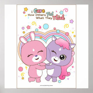 I care how others feel wall art