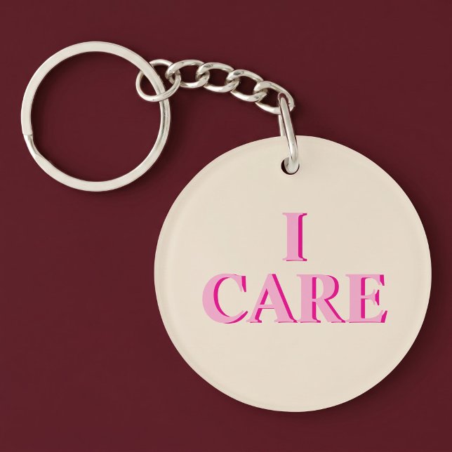 I CARE Positive Thoughtful Key Ring (Creator Uploaded)