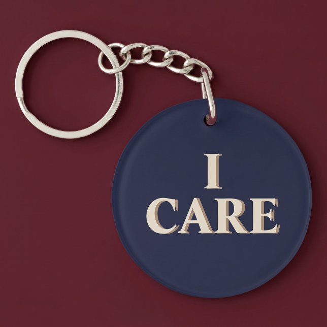I CARE Positive Thoughtful Key Ring (Creator Uploaded)
