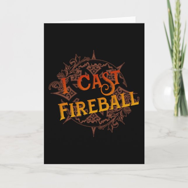 I Cast Fireball Card (Front)