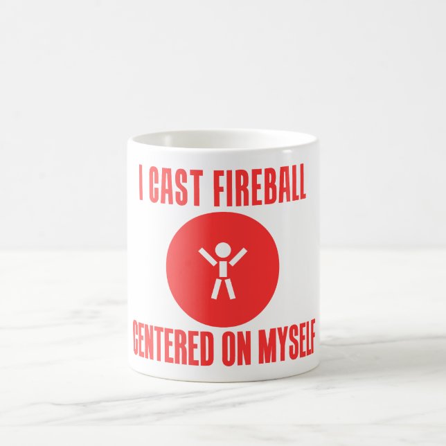 I Cast Fireball Coffee Mug (Center)