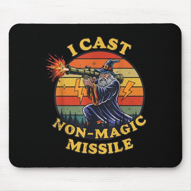 I Cast Non-magic Missile  Mouse Pad (Front)
