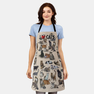 I ❤ Cats 😺 all-over-print  Apron