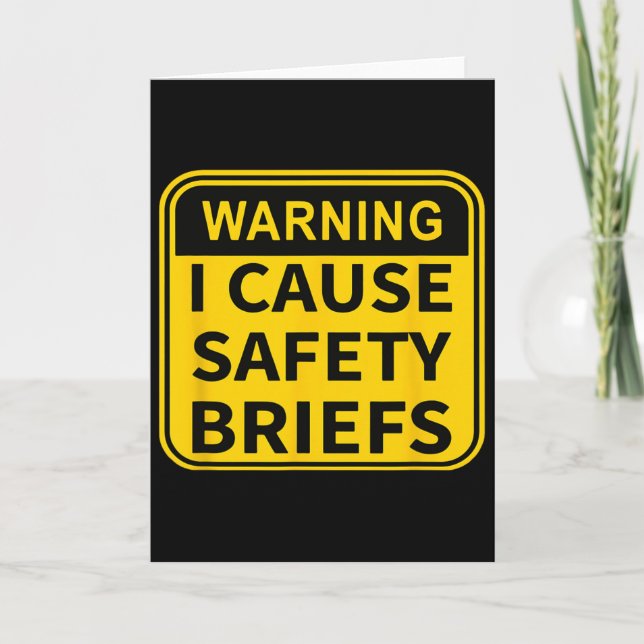 I Cause Safety Briefs  Card (Front)