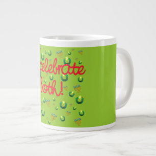 I Celebrate Both Christmas and Hanukkah! Large Coffee Mug