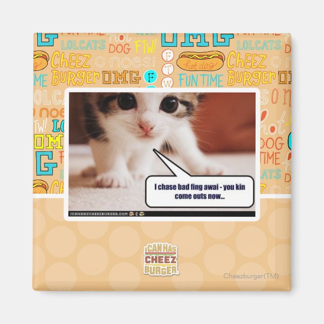 I chase bad fing awai magnet (Front)