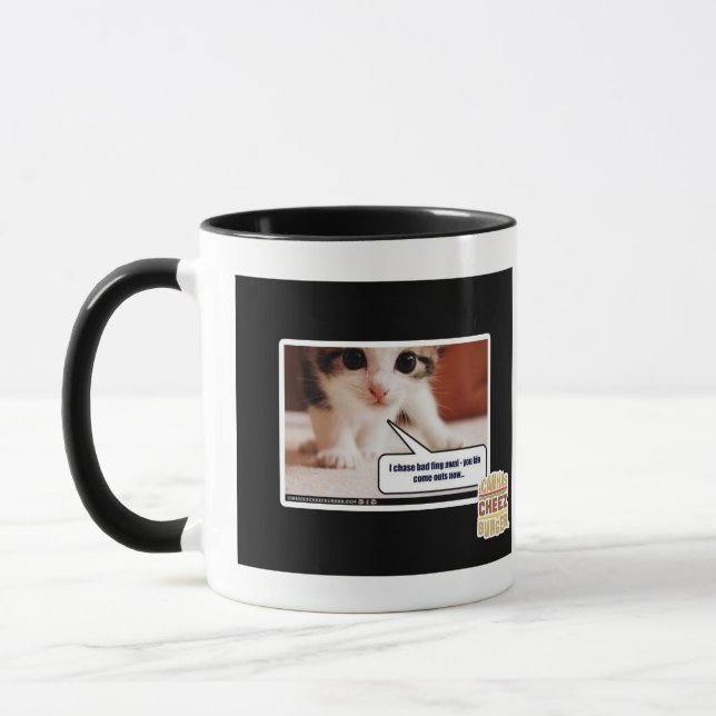 I chase bad fing awai mug (Left)
