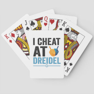 I Cheat at Dreidel Funny Jewish Game Holiday Gift Playing Cards