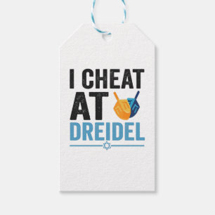 I Cheat at Dreidel Funny Jewish Game Holiday Gift Tags