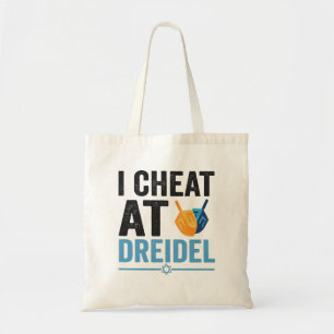 I Cheat at Dreidel Funny Jewish Game Holiday Gift Tote Bag