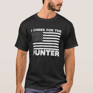 I Cheer For The Punter American Flag Football Vin T-Shirt