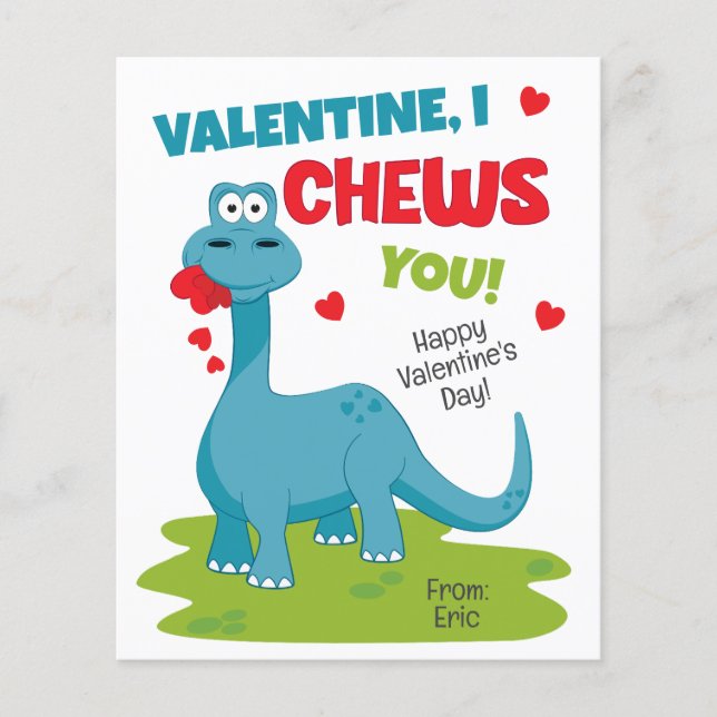 I Chews You Valentine's Day Card (Front)