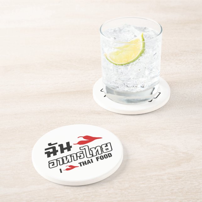 I Chilli (Love) Thai Food Coaster (Side)