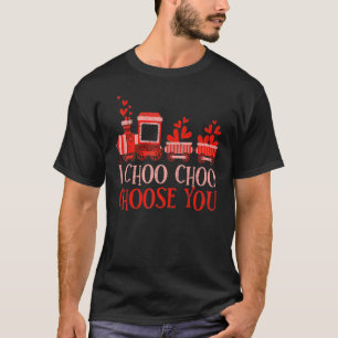 I Choo Choo Choose You Train Heart Valentines Day T-Shirt