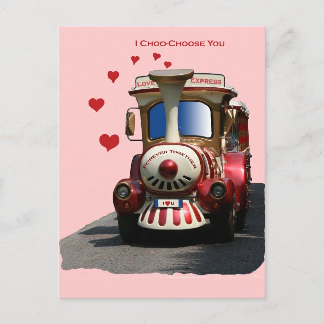I Choo-Choose You Postcard (Front)