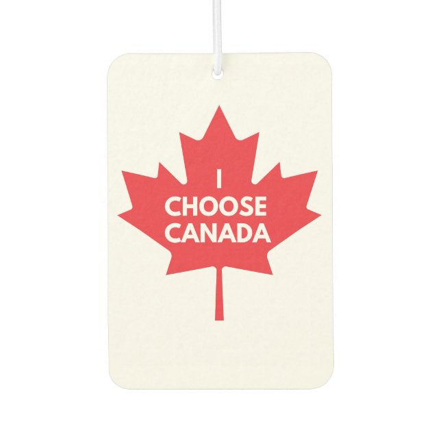 I Choose Canada Air Freshener (Front)