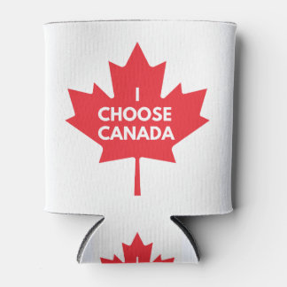 I Choose Canada Can Cooler