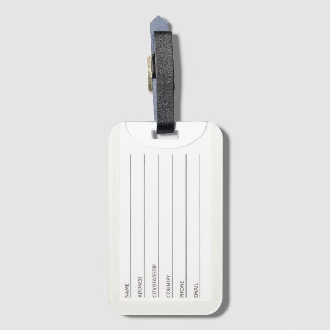 I Choose Canada Luggage Tag (Back Vertical)