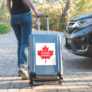 I Choose Canada Round Vinyl Sticker