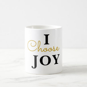I Choose Joy Minimalist Coffee Mug   Modern Inspir