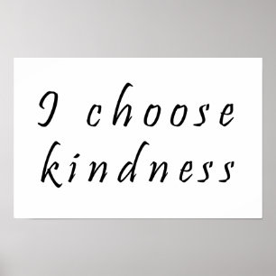 I choose kindness poster