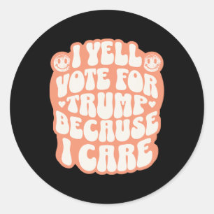 I Choose The Felon Funny Trump Patriot Republican Classic Round Sticker